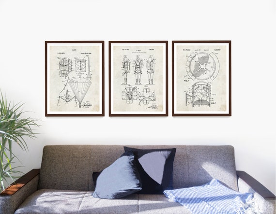Fallschirmspringen Patent Wandkunst Fallschirmspringen Etsy