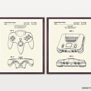 Video Game Patent Poster, Video Game Wall Art, Gamer Gift, E Sports ...