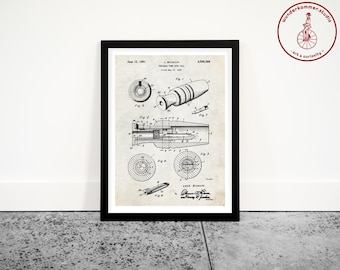 Duck Call Patent Art Print: Vintage Hunting Cabin Decor