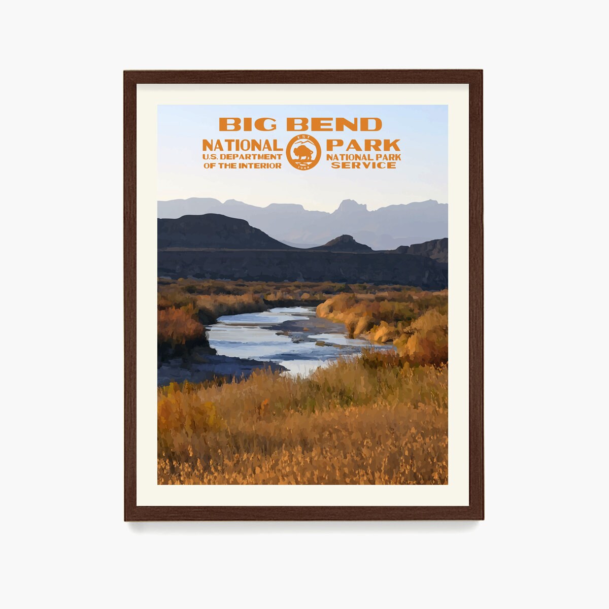 Big Bend National Park Poster Big Bend Poster Big Bend Etsy