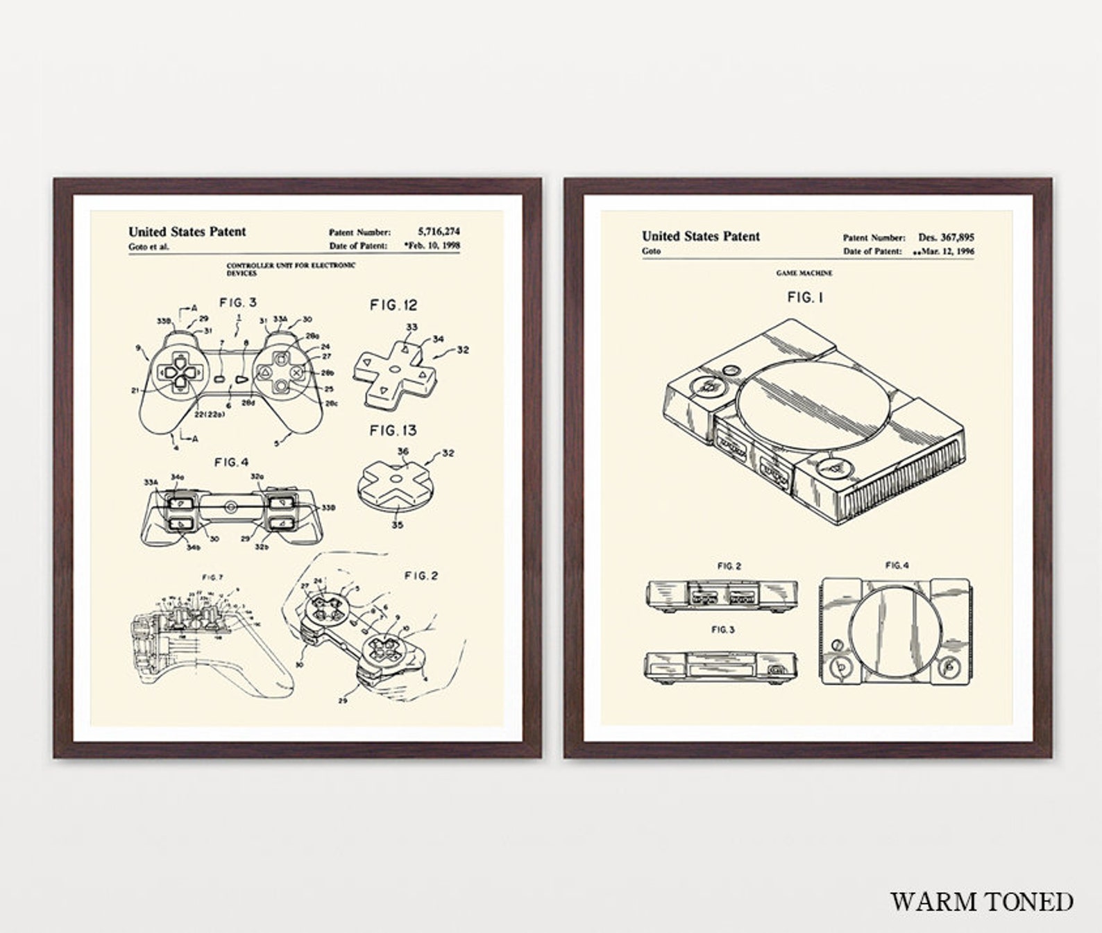 Video Game Patent Poster Video Game Wall Art Video Game - Etsy