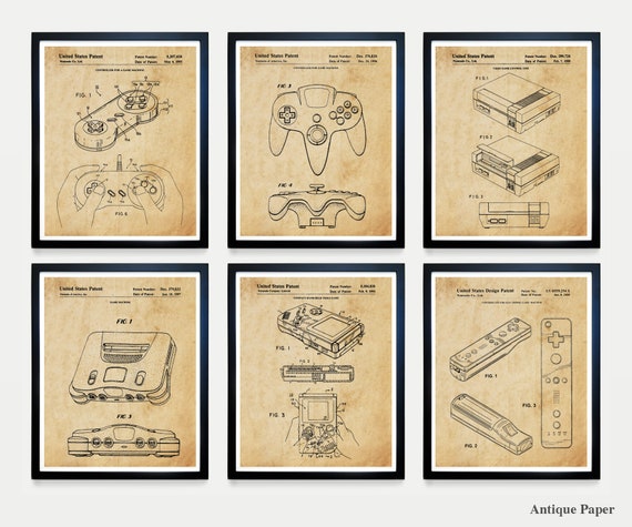 Nintendo Patent Art Nintendo Poster Nintendo NES | Etsy