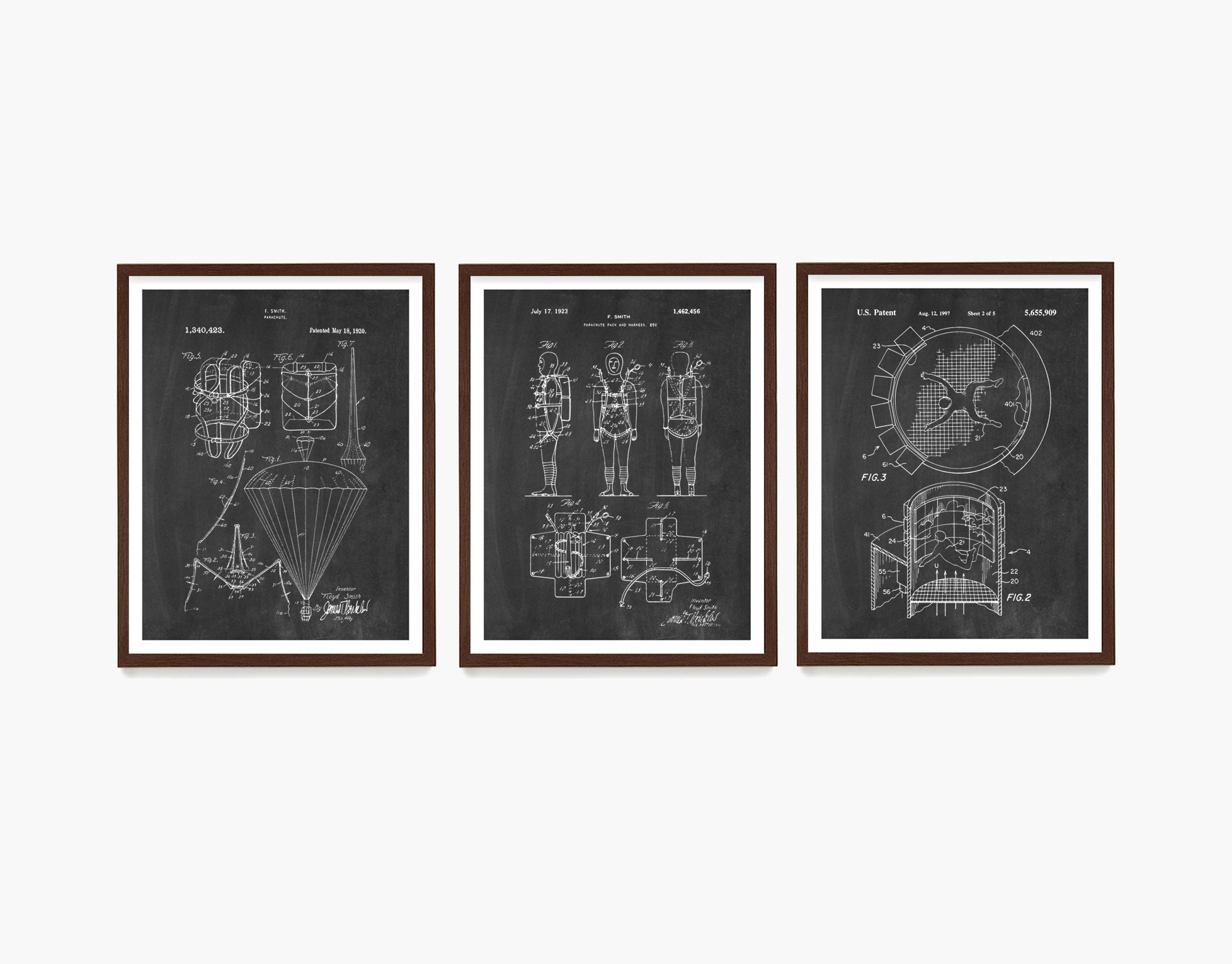 Fallschirmspringen Patent Wandkunst Fallschirmspringen Etsy