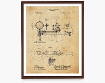 NASA Space Poster, Planetarium Patent, NASA Art, Planetarium Poster, Space Odyssey, NASA Poster, Moon Poster, Moon Art, Celestial Art, Stars