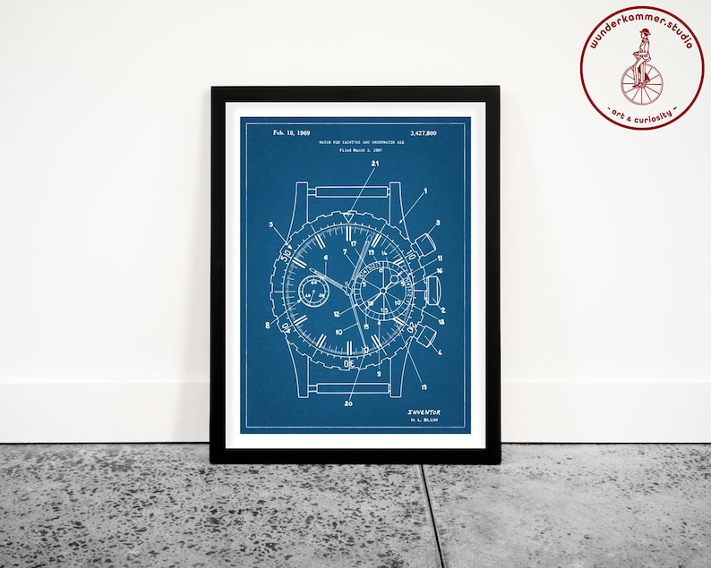 Rolex Watch Patent Poster