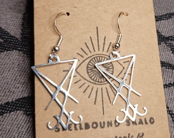 Sigil of Lucifer Necklace or Earrings