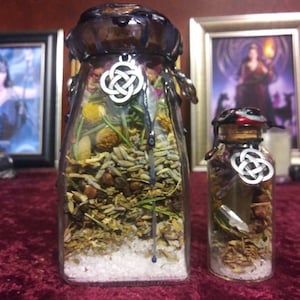 Protection Spell Bottle, two size options