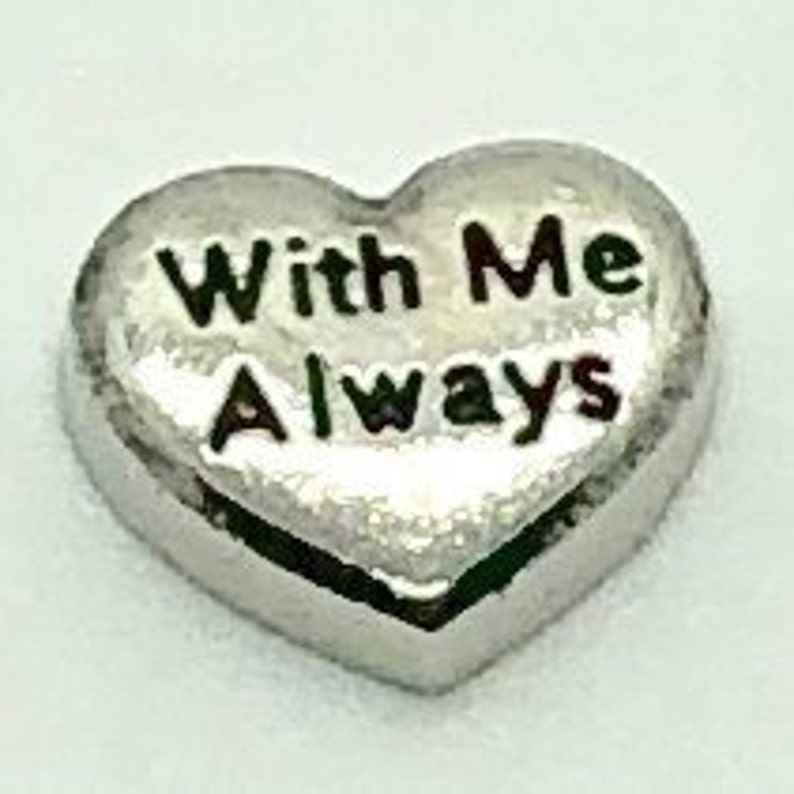 Memory Lockets Fits 25 and 30mm Floating Memory Lockets With Me Always Heart Charm