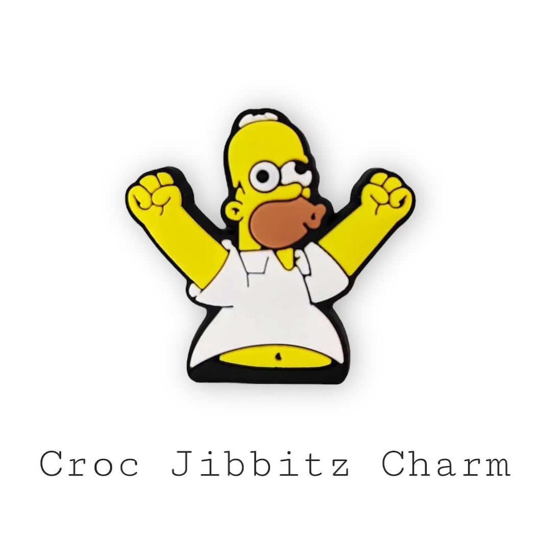 The Simpsons Homer Simpson Croc Jibbitz Charm Etsy Australia