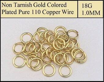 ANTIQUE GENUINE SOLID COPPER OPEN ROUND JUMP RING 24GA O/D 3 MM 250 PCS ANTIQUE GENUINE SOLID COPPER OPEN ROUND JUMP RING 24GA O/D 3 MM 250 PCS