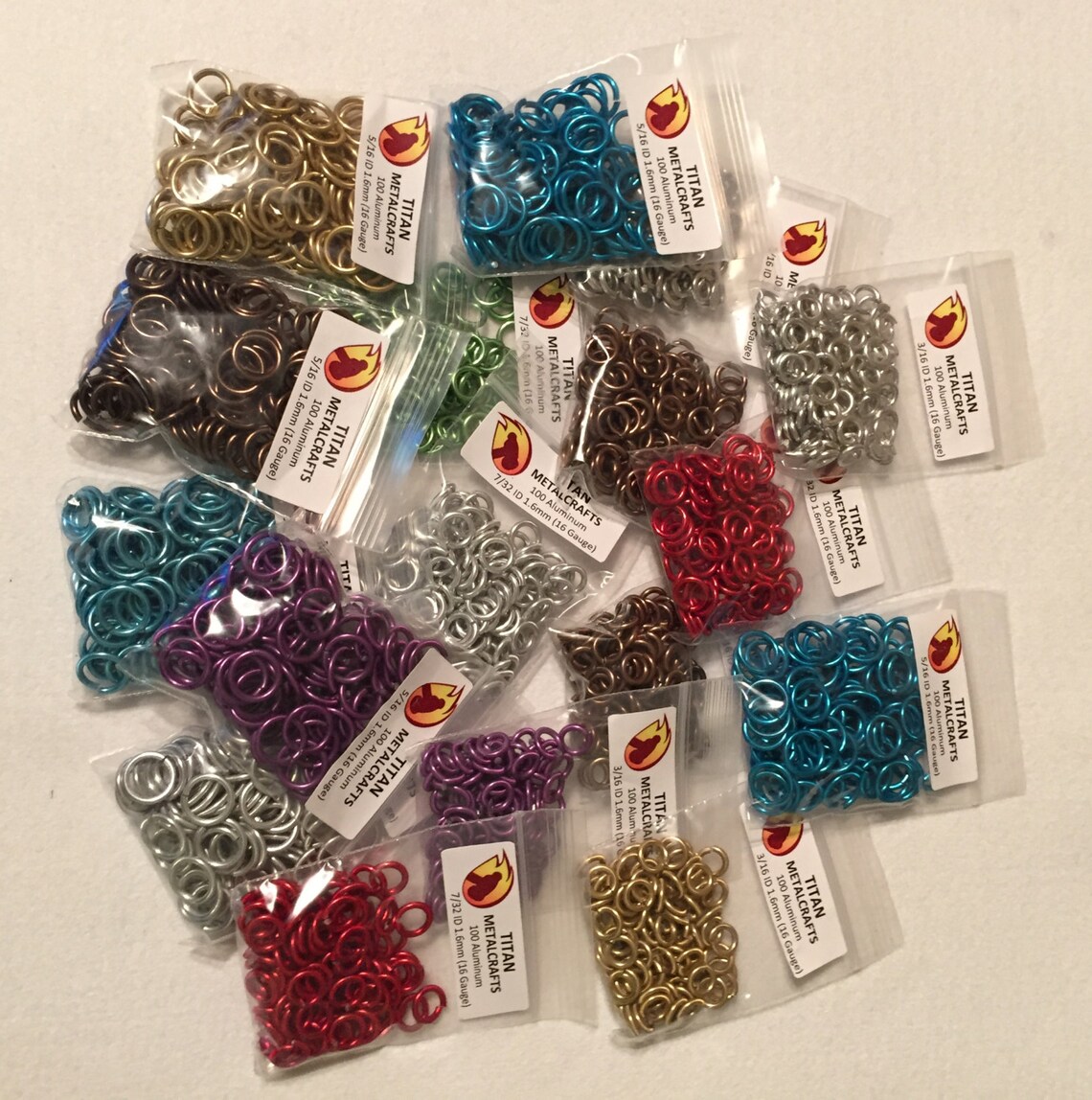 1000 Annodized Aluminum Jump Rings Surprise SALE Colored Etsy