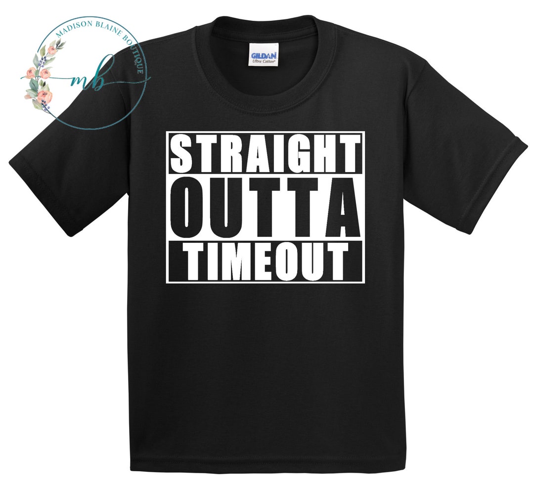 Straight Outta Time Out Tshirt, Boys Shirt, Toddler Boy Shirt, Timeout