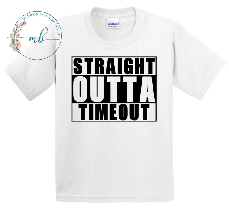 Straight outta time out t-shirt boys shirt toddler boy | Etsy
