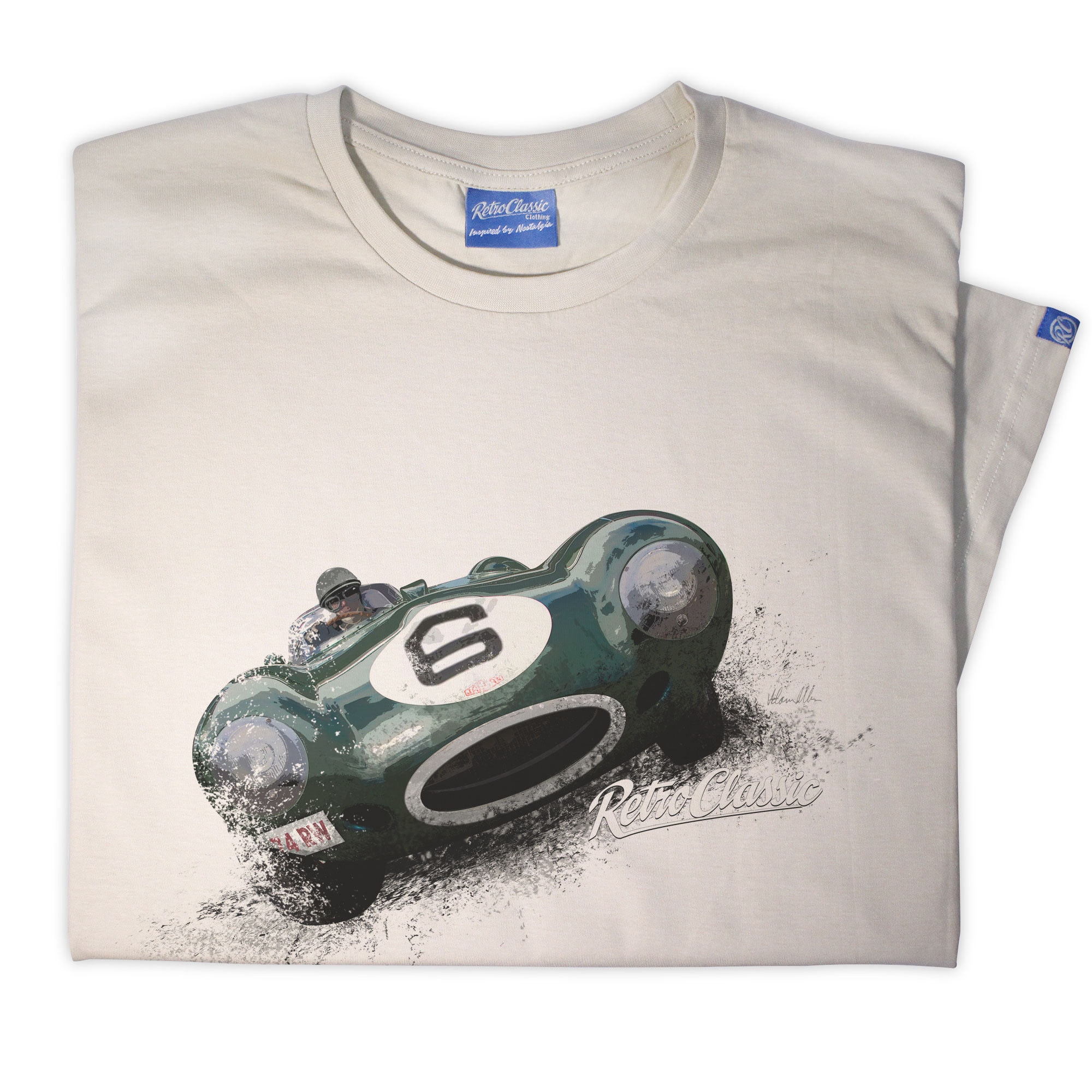 RetroClassic 1964 AC Cobra Daytona Coupe Men's T-Shirt - Classic Sports Car Graphic Tee - View #10