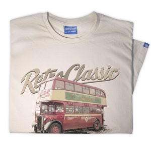 レトロクラシック 1947 クロスリー DD42/3 サンダーランド コーポレーション トランスポート ルートマスター バス メンズ T シャツ