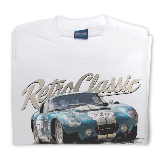 1964 Daytona Coupe Adult Pique Polo Shirt American Classic Car Side View