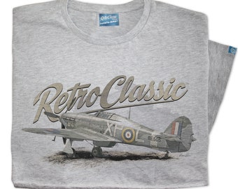 RetroClassic World War II Hawker Hurricane Fighter Aircraft T-shirt
