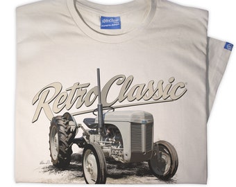 RetroClassic Grey Ferguson TE20 Tractor Mens T-Shirt