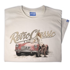 RetroClassic Classic MGA and model Siobhan Mens T-Shirt