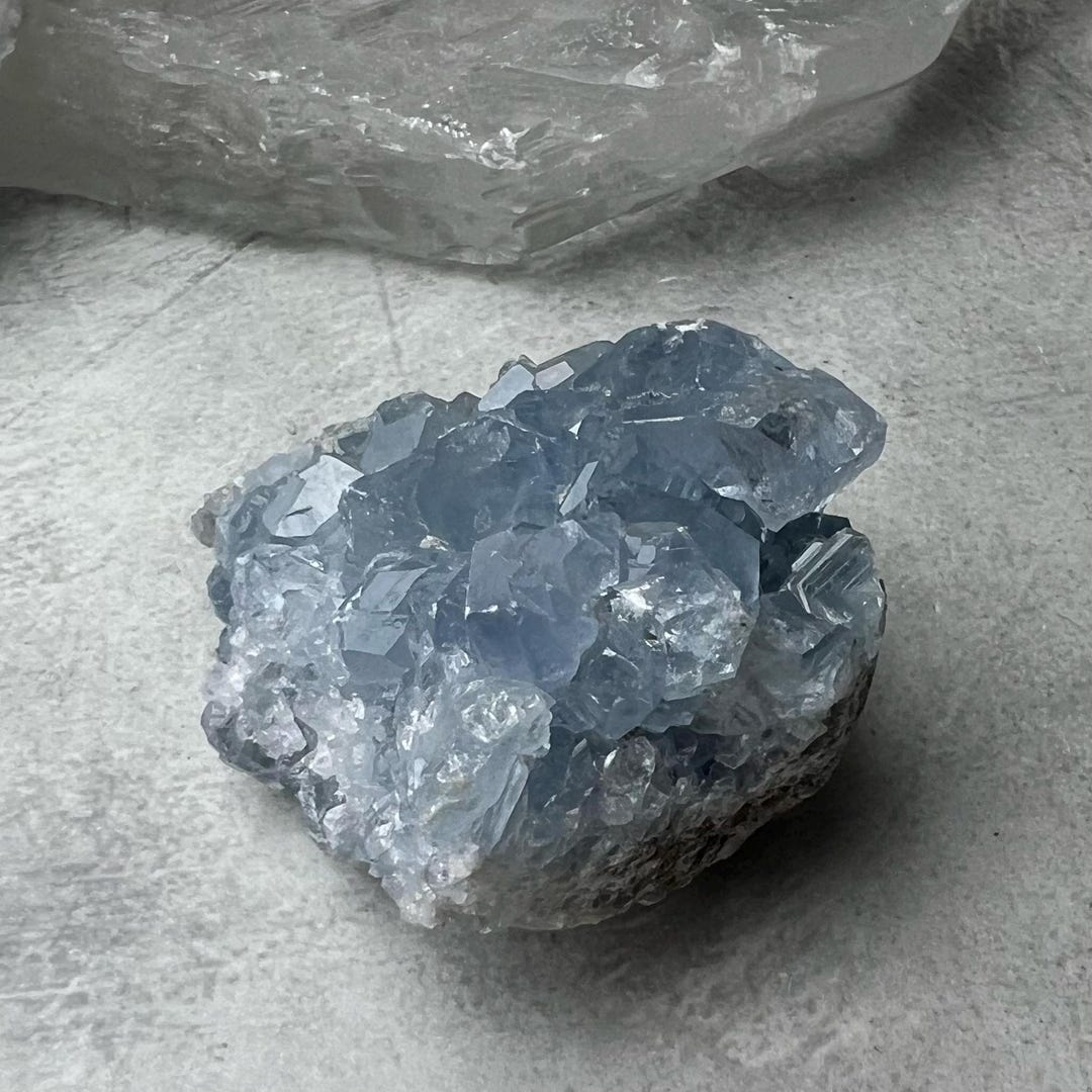 Geode Rough Stone Rough Celestite Geode - the Stone for Peaceful Energy - Etsy