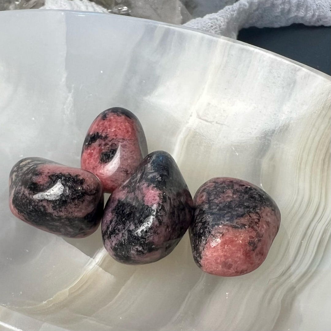 Tumbled Rhodonite - A Stone for Emotional Healing - Etsy