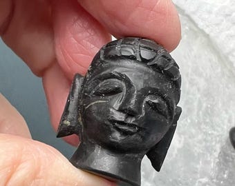 Mini Shungite Buddha Head - The Stone for Purification and Grounding