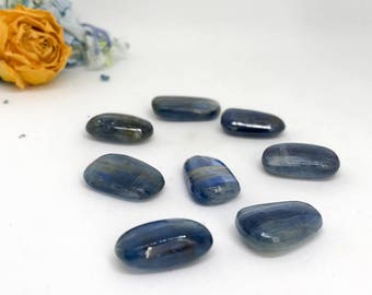 Tumbled Blue Gemmy Kyanite - A Stone for Tranquility