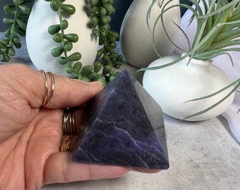 Mexican Purple Morado Opal Pyramid - Stone of Calmness and Tranquility