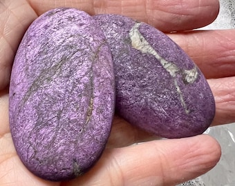 Small Purpurite Palm Stones - The Stone for Insight and Truth
