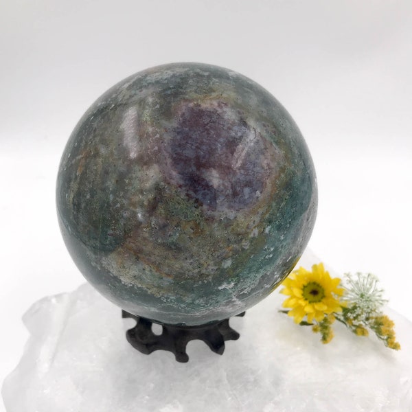 Stone Sphere Stand Etsy
