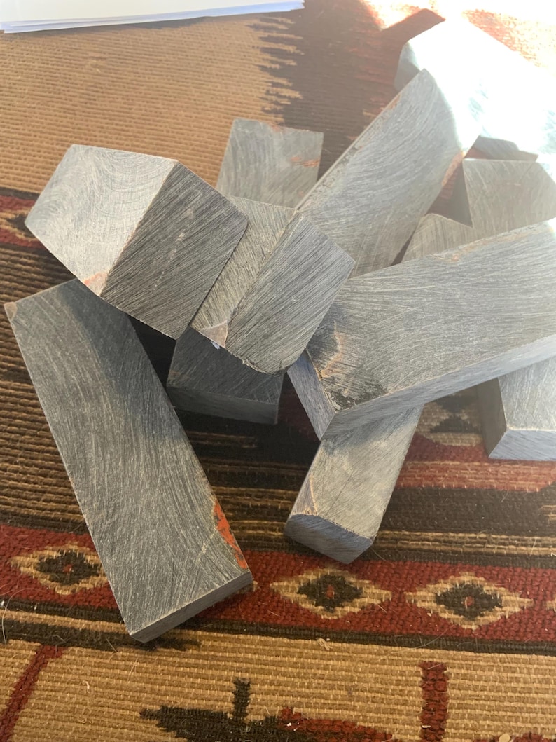 Grey Scale Blocks Buffalo Scale Blocks for Knife Handles and Crafts, Natural Unpolished ...