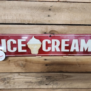 ICE CREAM sign, Rusty Look,  decor, SIGNS, kitchen, icecream and shaved ice supplies,