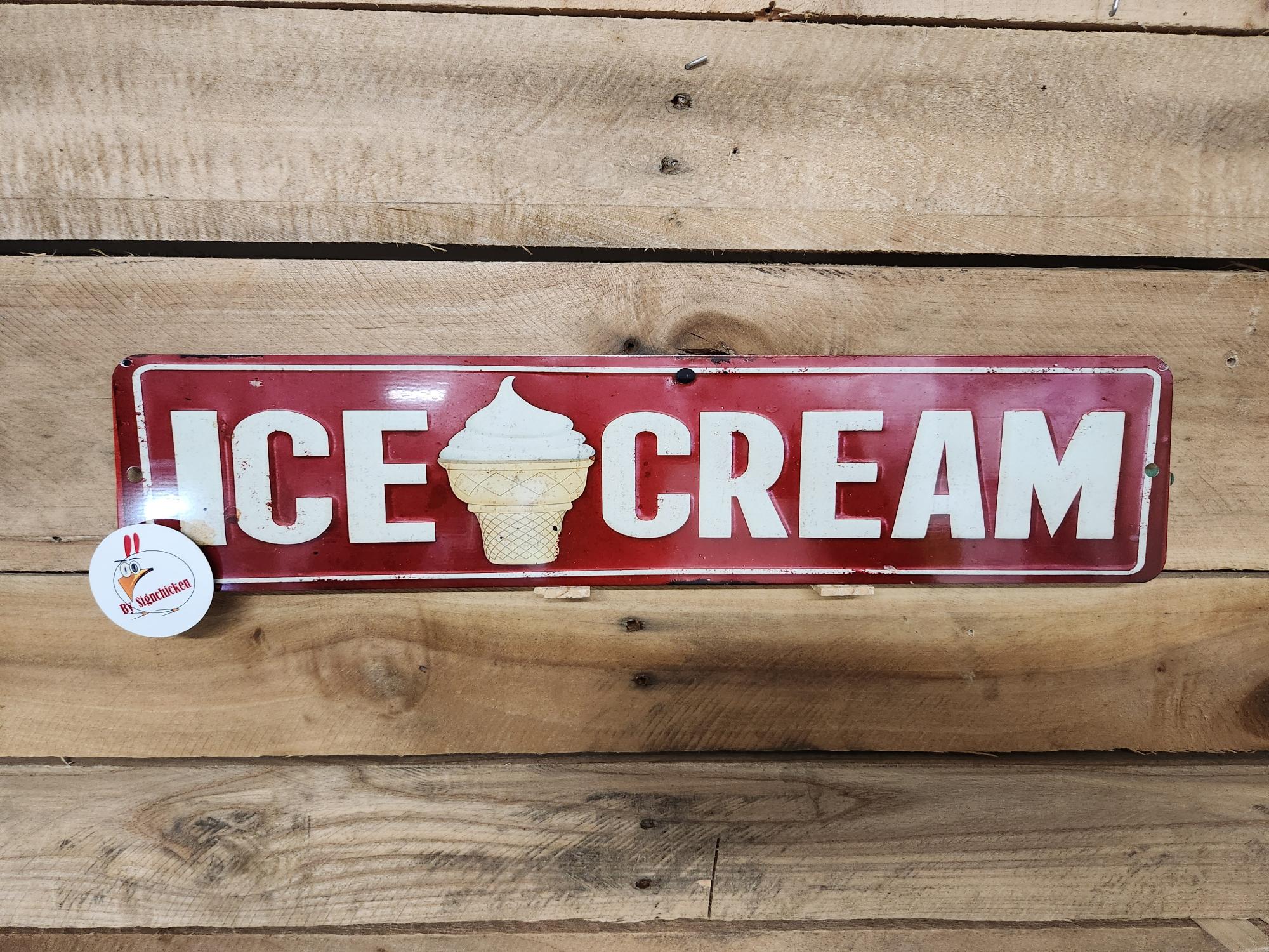 Antique Ice Cream Signs - Etsy