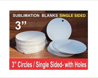 sublimation blank, white circle blank, 8 diameter round blank, 8