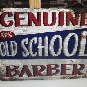 OLD SCHOOL BARBER sign, funny, Babrer shop sign, salon decor, haircut, Barber