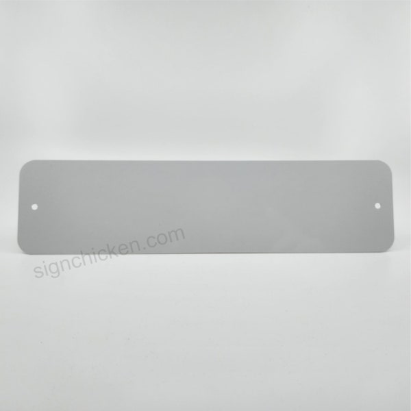 10 pieces - Mini Street Sign Blanks, HOLES OPTIONAL, for Sublimation, 3" x 12" - .025" thick, All Aluminum / dye sub