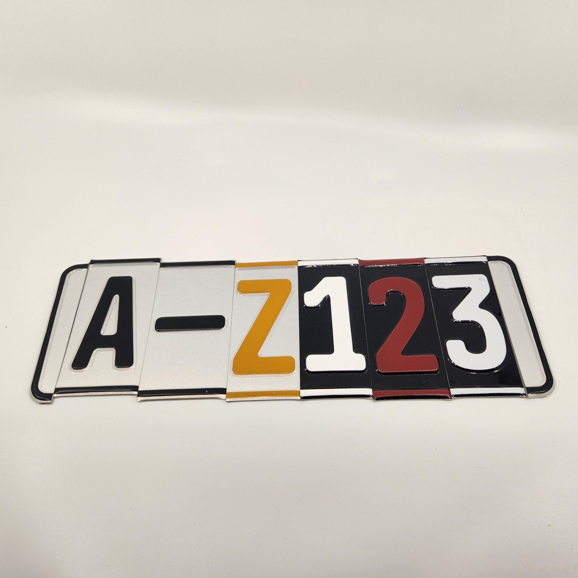 LICENSE PLATE LETTERS, Already Cut, Ready for Use. Craft Project ...
