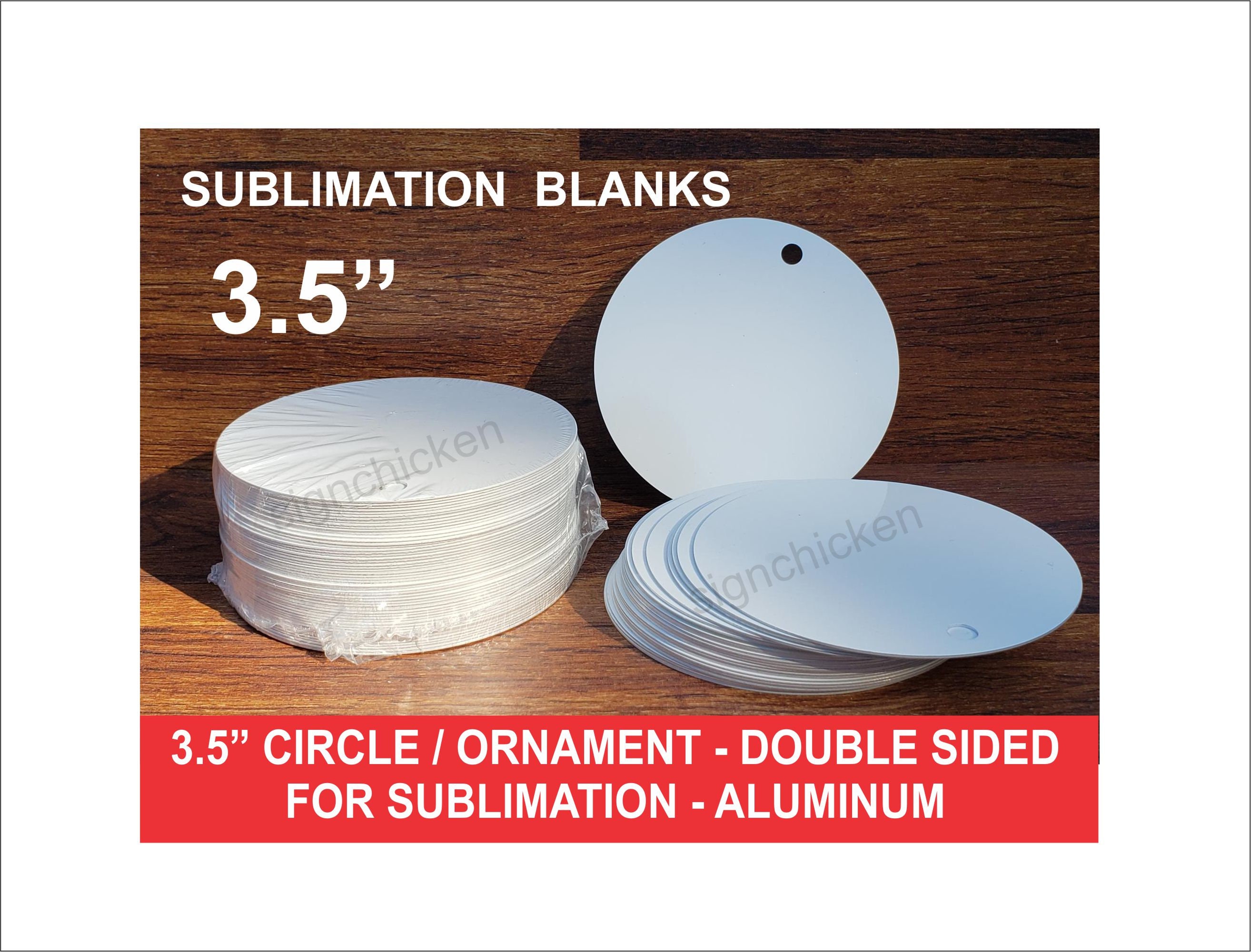 SubliCraft Sublimation Blank Ceramic Coaster - 3.5 Round
