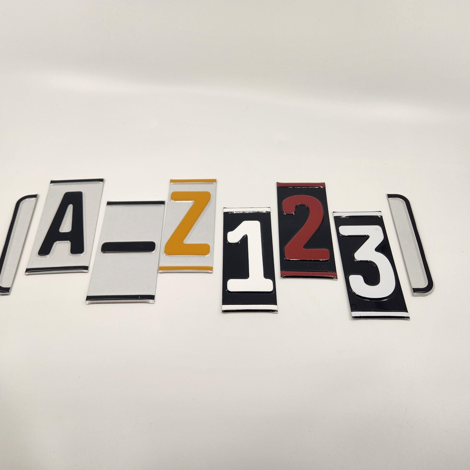 LICENSE PLATE LETTERS, Already Cut, Ready for Use. Craft Project ...