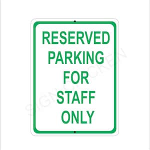 Parking for Staff Only Sign - Staff parking, parking lot