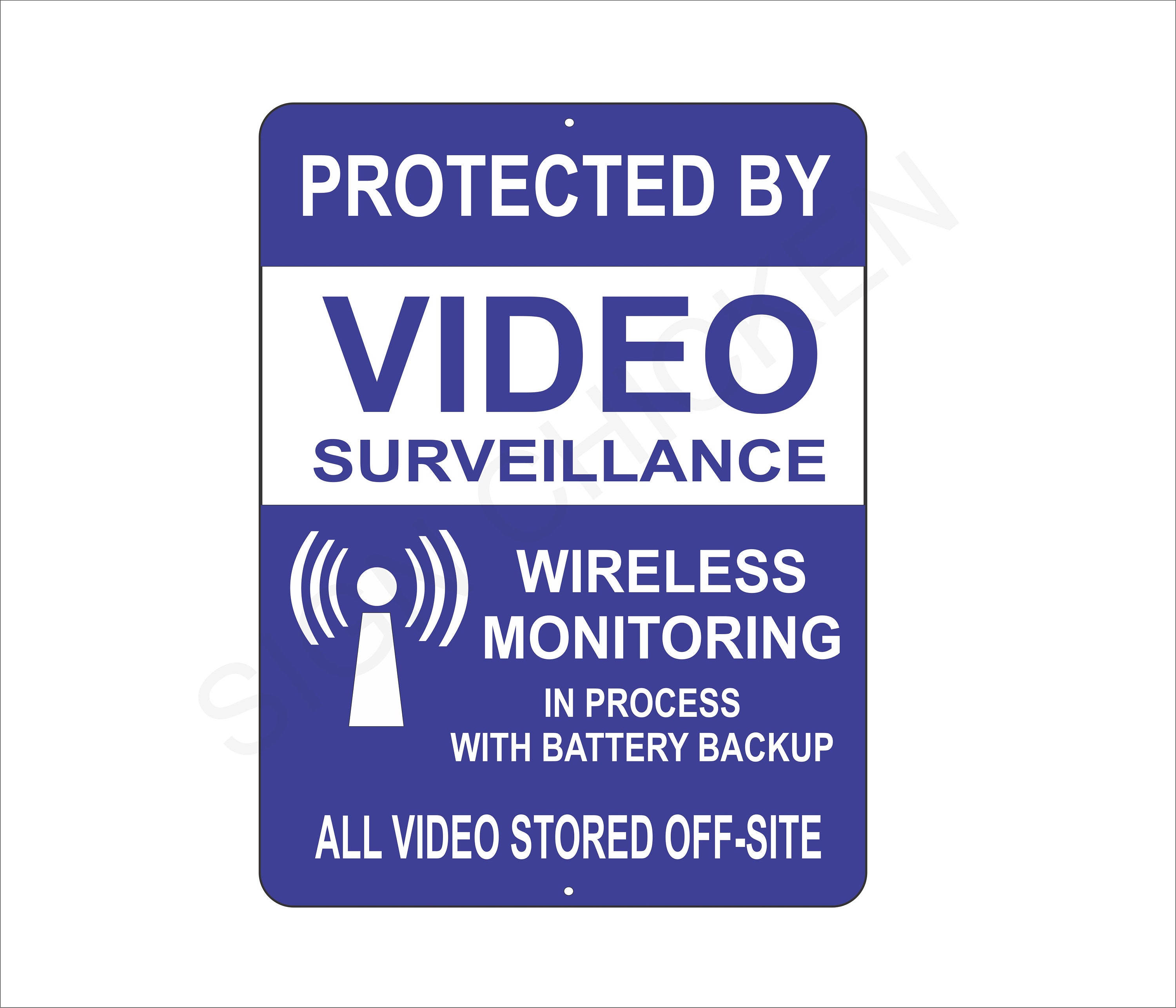 security sign, video surveillance, warning, safety signs