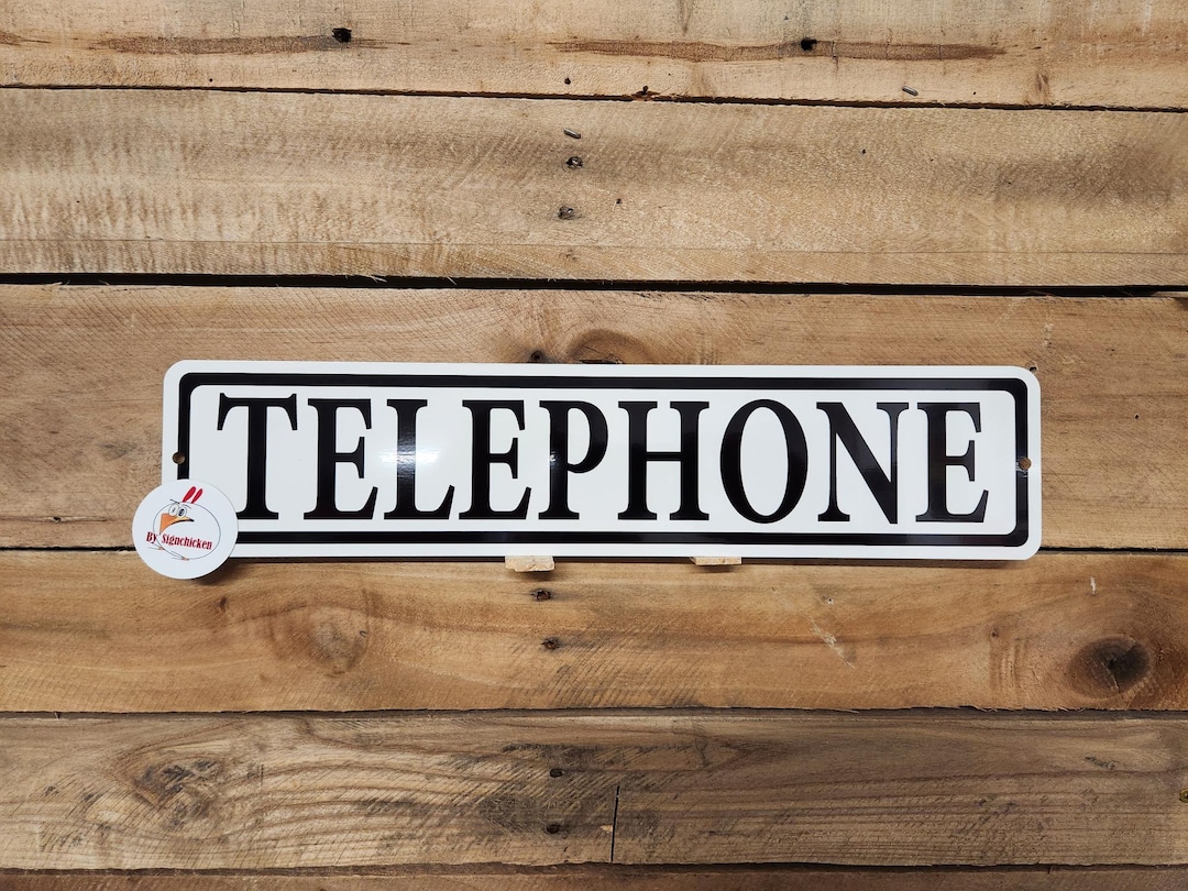 TELEPHONE SIGN, for Phonebooth, Wall Decor, Art. Signage REGULAR - Etsy