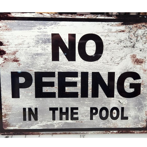 Funny Pool Signs Etsy