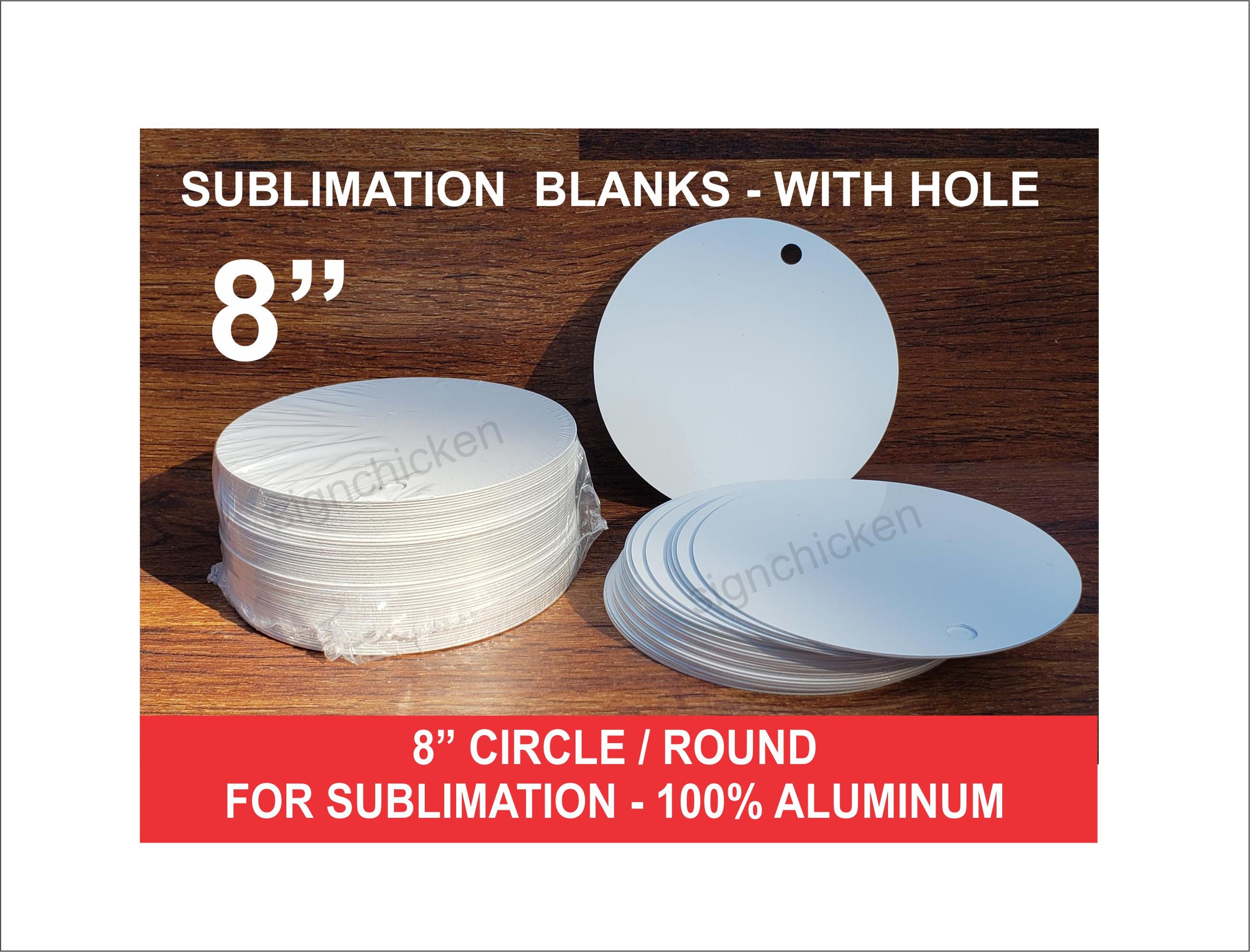 Factory Cheap Wholesale 30mm Circle DIY Sublimation Metal Blanks  Double-side White Aluminum Heat Transfer Printing