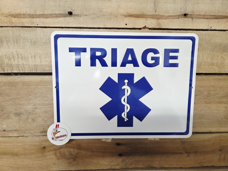 Triage Sign, Medical, Hospital Signage, for EMT, Doctor, Nurse - Etsy