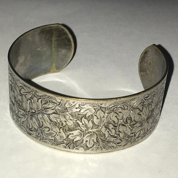 Floral Cuff Bracelet Etsy