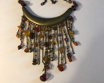 Bib necklace Cleopatra style Collar Amber bib necklace Necklace Baltic Amber Bernstein schm\u00fcck Ostsee Bernstein geschenk Amber collier