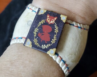 Red Riding Hood Book Cuff Bracelet