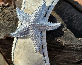 Starfish Brooch Cuff Bracelet