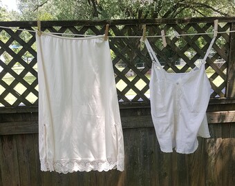 Vintage 70s Jcpenney Cami Slip set